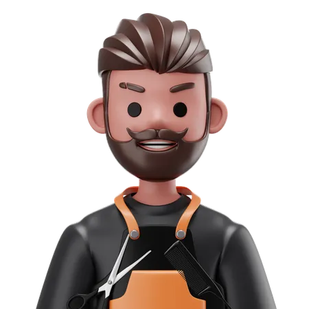 El barbero  3D Icon