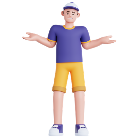 El hombre no tiene idea  3D Icon