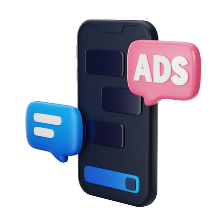 El marketing móvil  3D Icon