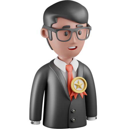 Mejor hombre de negocios  3D Icon