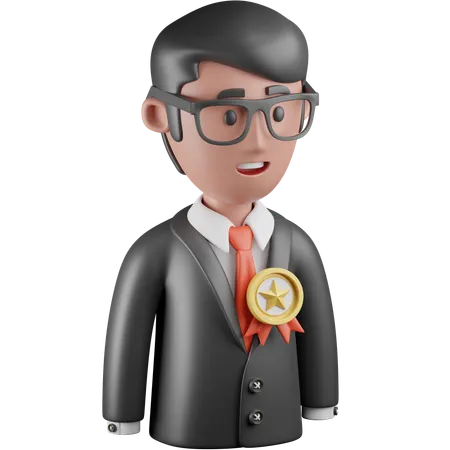 Mejor hombre de negocios  3D Icon