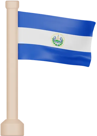 El Salvador Flag  3D Icon