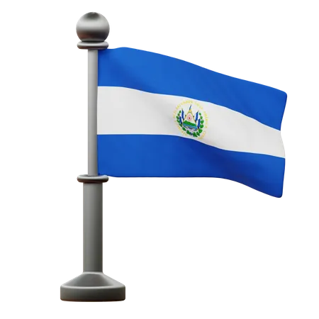 El Savador Flag  3D Icon