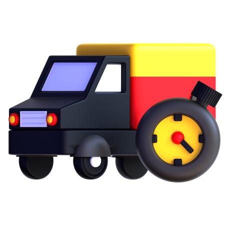 El tiempo de entrega  3D Icon