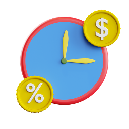 El tiempo es dinero  3D Icon