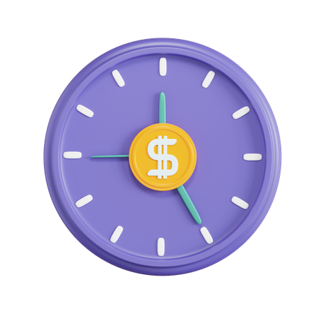 El tiempo es dinero  3D Icon