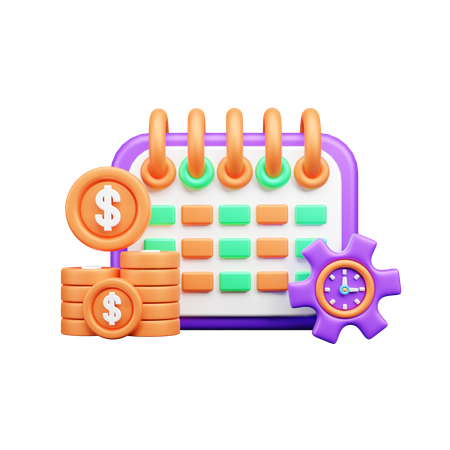 El tiempo es dinero  3D Icon