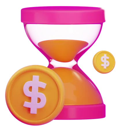 El tiempo es dinero  3D Icon