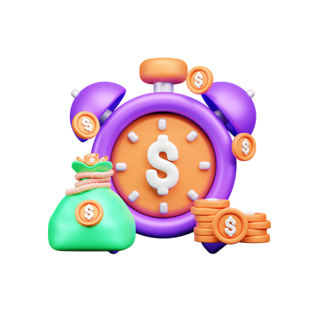 El tiempo es dinero  3D Icon