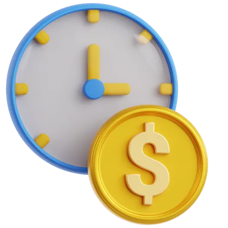 El tiempo es dinero  3D Icon