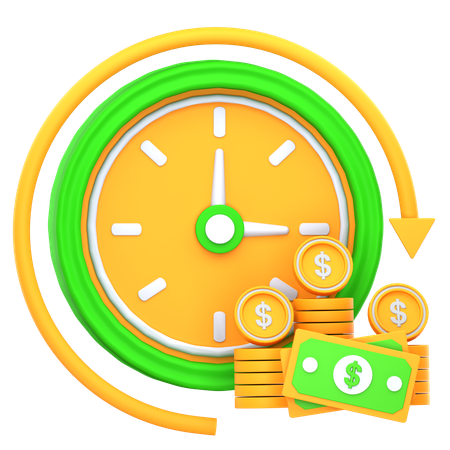 El tiempo es dinero  3D Icon