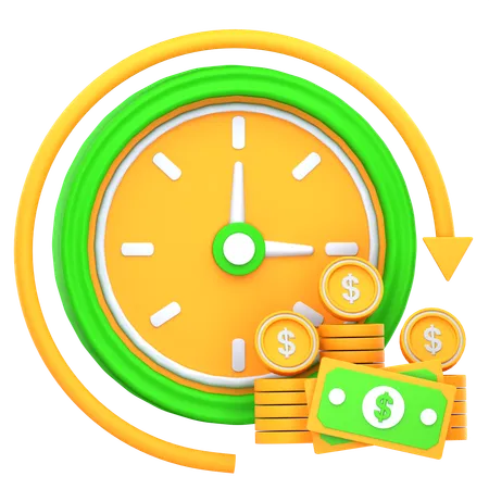 El tiempo es dinero  3D Icon