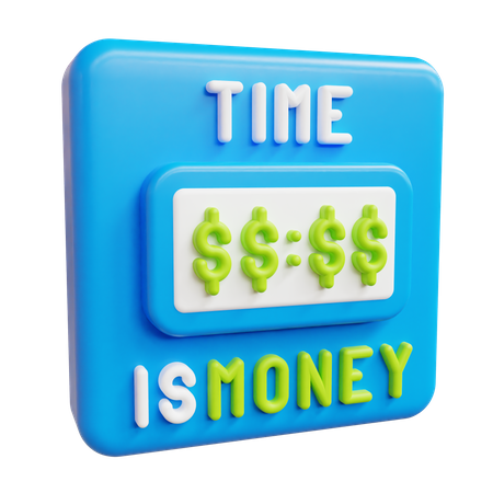 El tiempo es dinero  3D Icon