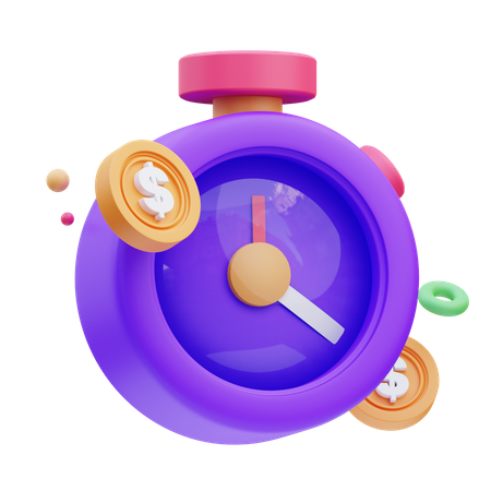 El tiempo es dinero  3D Icon