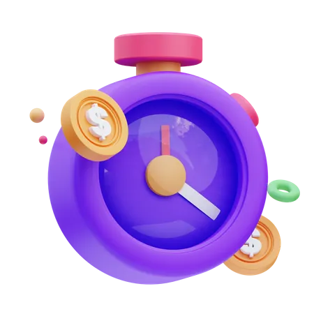 El tiempo es dinero  3D Icon