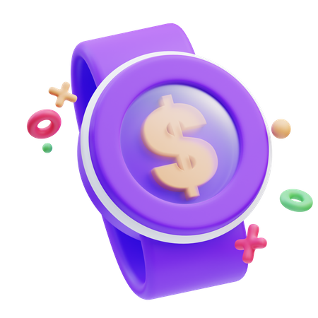 El tiempo es dinero  3D Icon