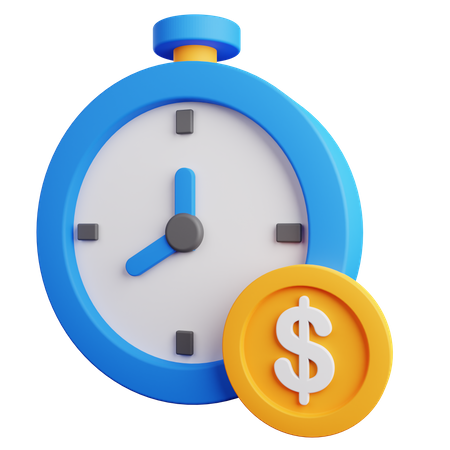 El tiempo es dinero  3D Icon