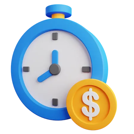 El tiempo es dinero  3D Icon