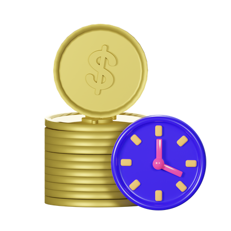 El tiempo es dinero  3D Icon