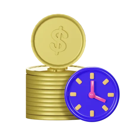 El tiempo es dinero  3D Icon