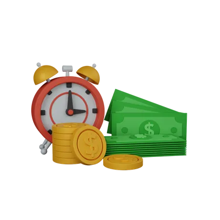 El tiempo es dinero  3D Icon