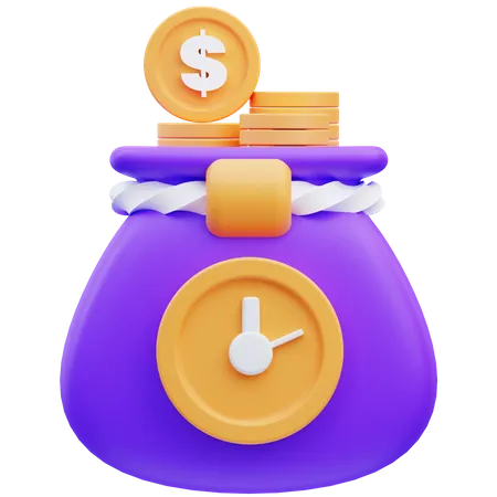 El tiempo es dinero  3D Icon