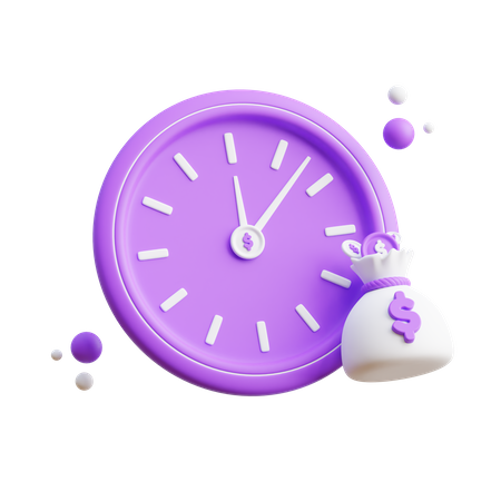 El tiempo es dinero  3D Icon