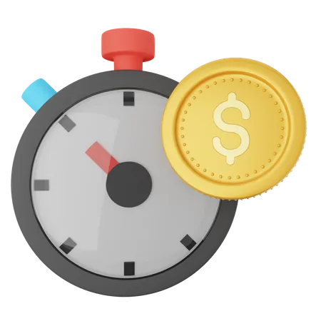 El tiempo es dinero  3D Icon