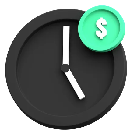 El tiempo es dinero  3D Icon