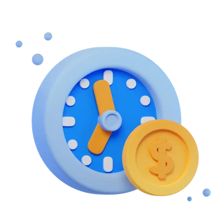 El tiempo es dinero  3D Icon