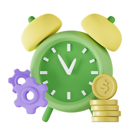 El tiempo es dinero  3D Icon