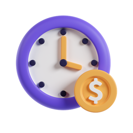 El tiempo es dinero  3D Icon