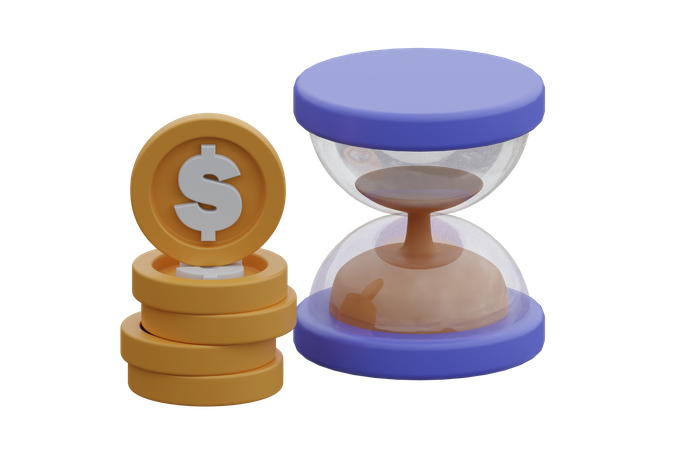 El tiempo es dinero  3D Icon