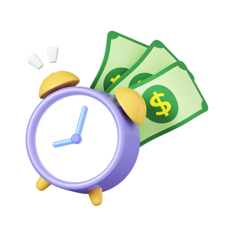 El tiempo es dinero  3D Icon