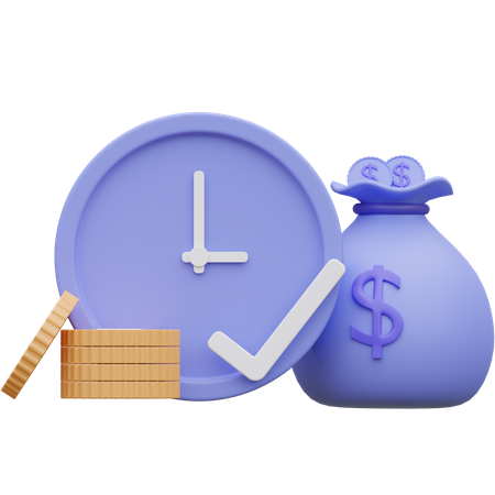 El tiempo es dinero  3D Icon