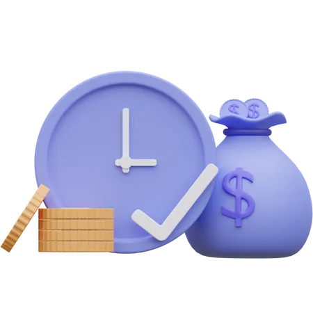 El tiempo es dinero  3D Icon