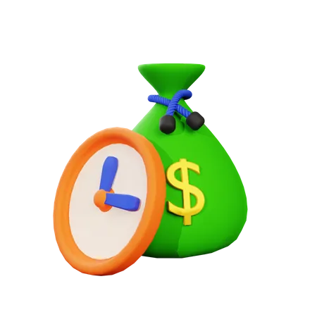 El tiempo es dinero  3D Icon