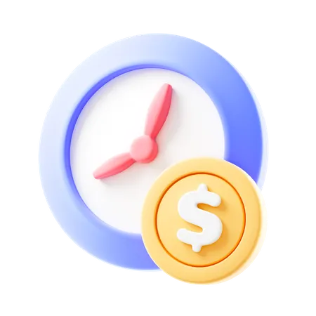 El tiempo es dinero  3D Icon