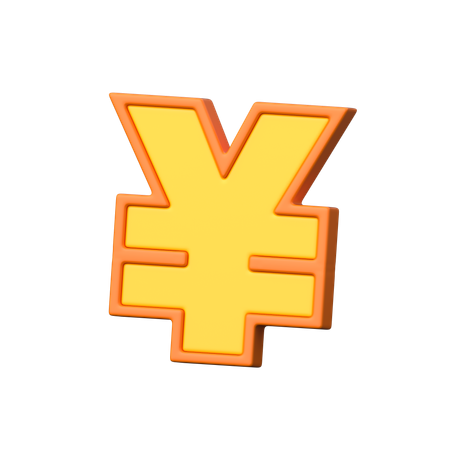 El yen es aceptable en las compras en línea.  3D Icon