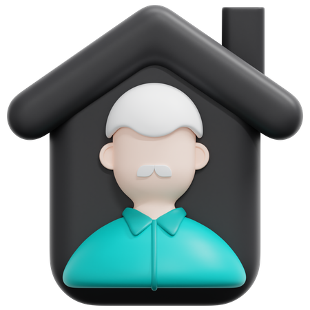 Elderly Home  3D Icon