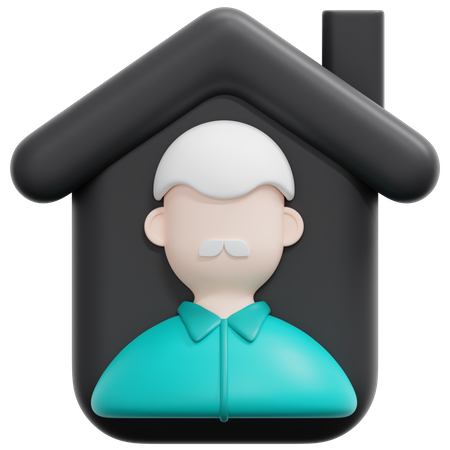 Elderly Home 3D Icon