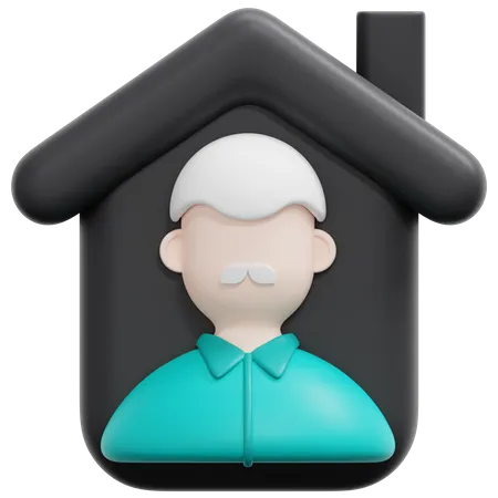 Elderly Home  3D Icon