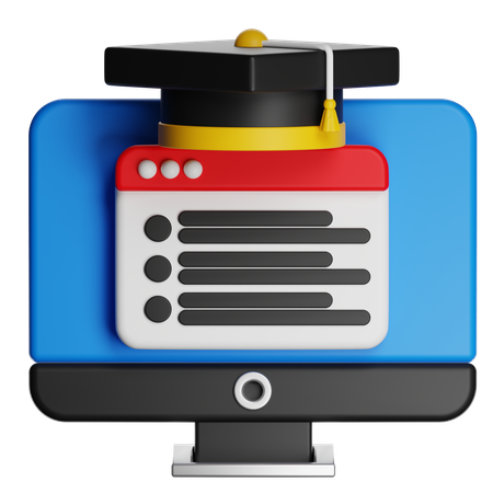 Elearning  3D Icon
