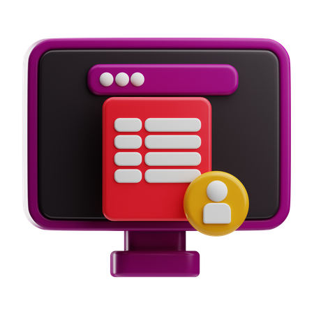 Elearning  3D Icon