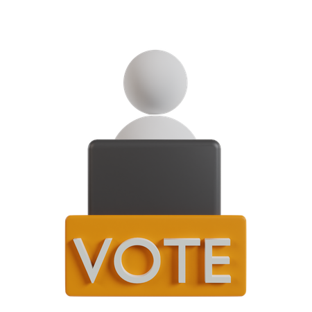 Elected Candidate  3D Icon