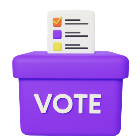 Election Box  3D Icon
