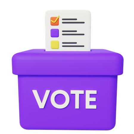 Election Box  3D Illustration