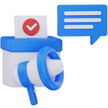 Election Campaign  3D Icon