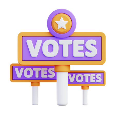 Election Campaign  3D Icon