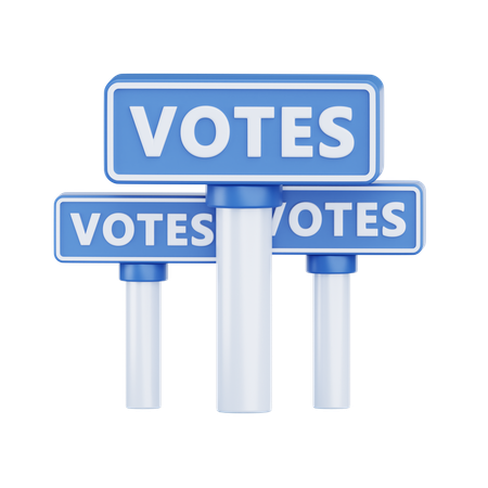 Election Campaign  3D Icon